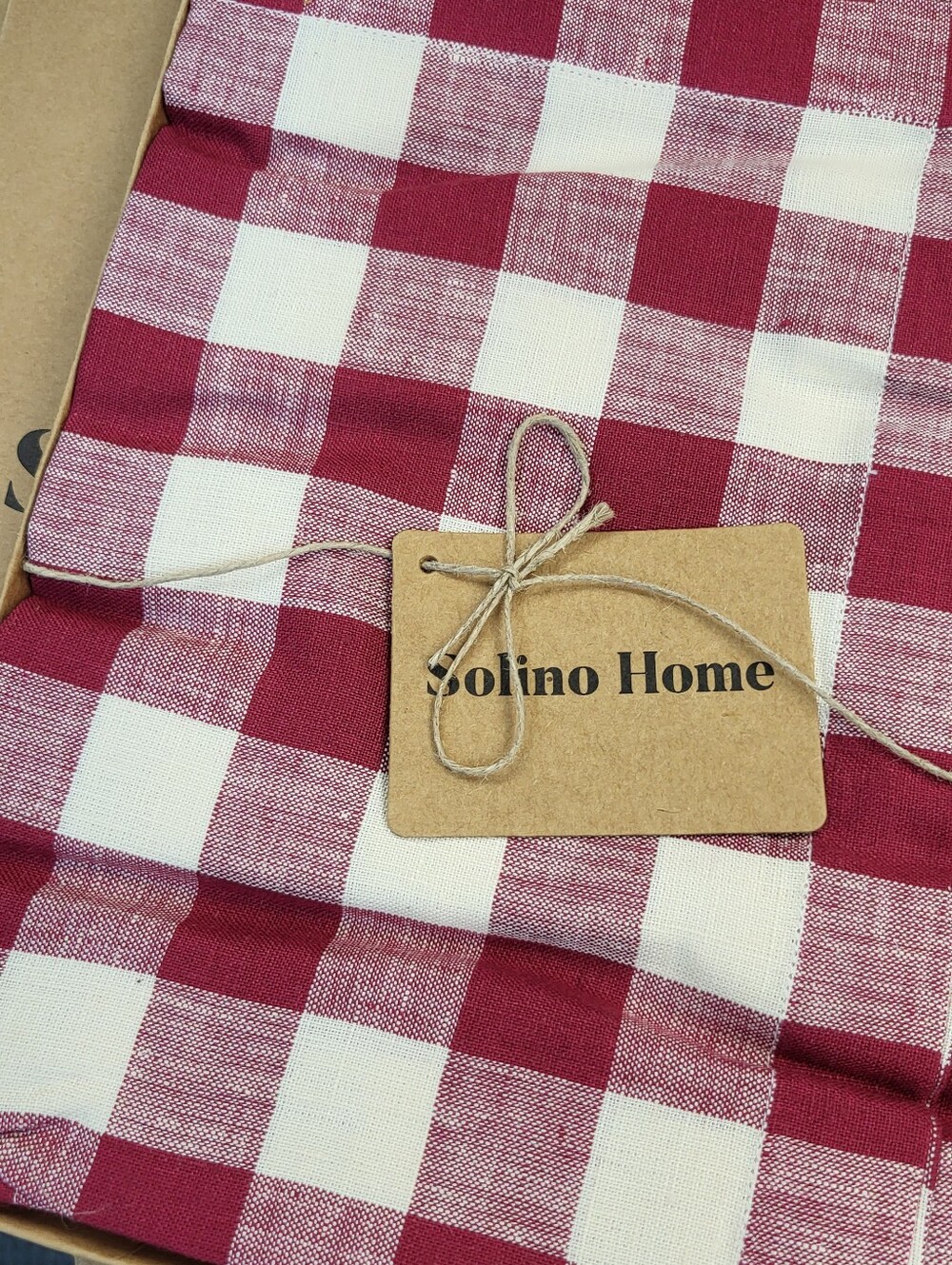 Red and White Buffalo Check Napkins, Perfect For Holidays